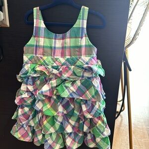 Ralph lauren cotton plaid dress